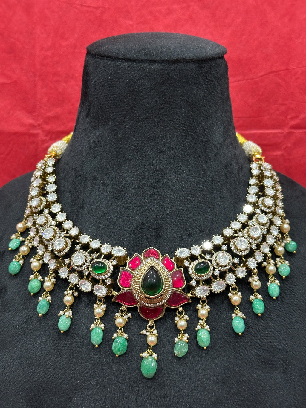 Kamala Lotus Polki Choker Set