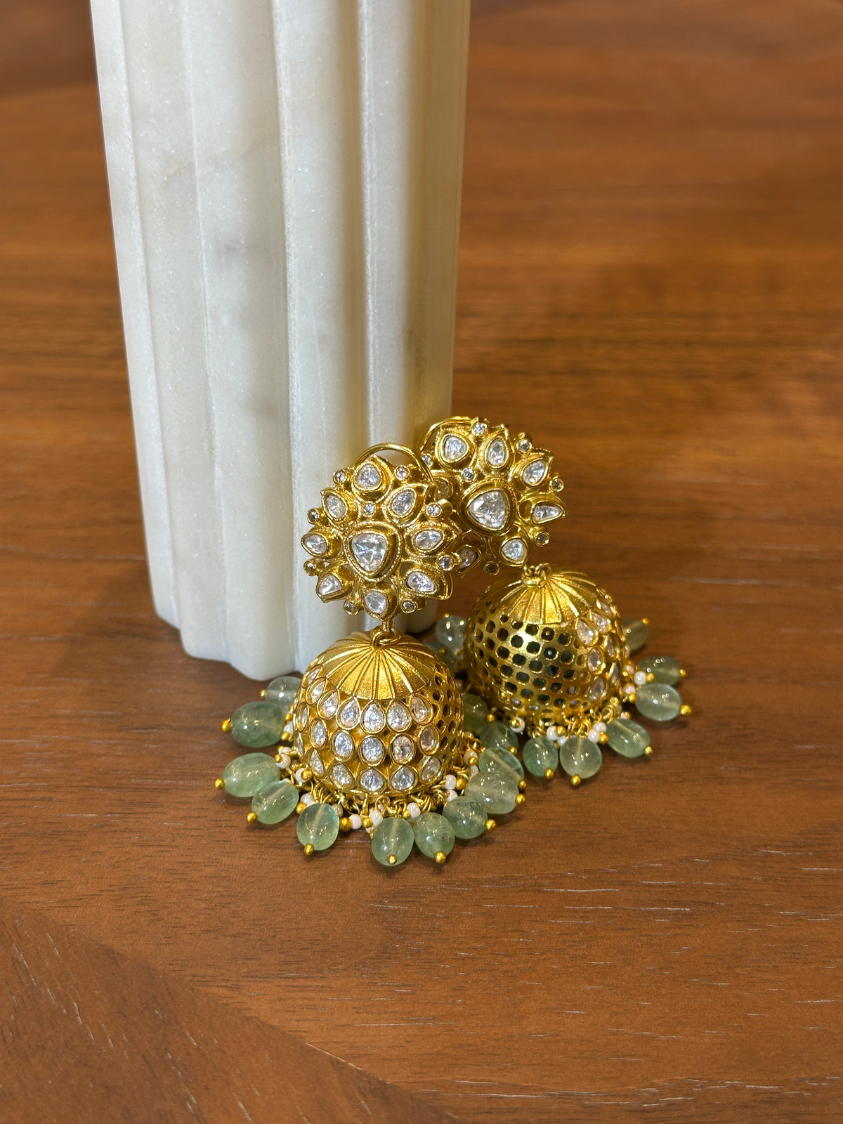 Zara Polki Jhumka Earrings