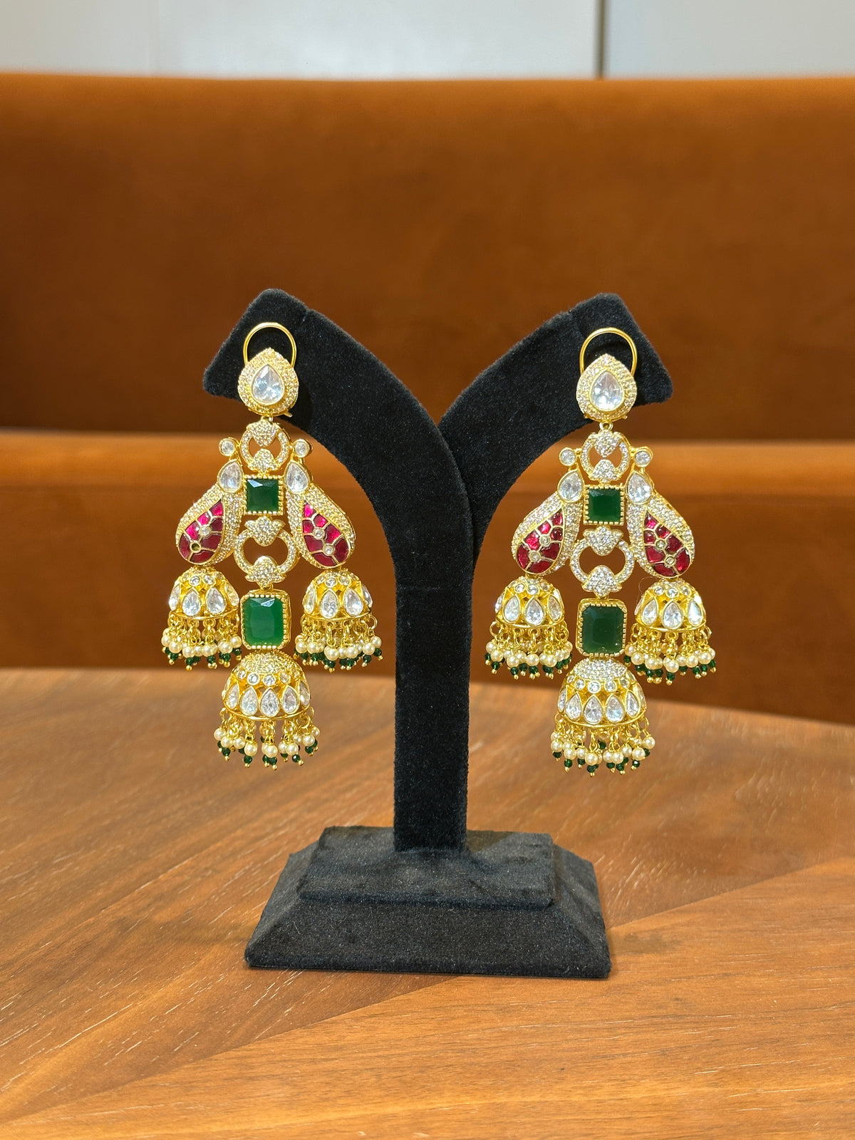 Layla Polki Chandelier Earrings