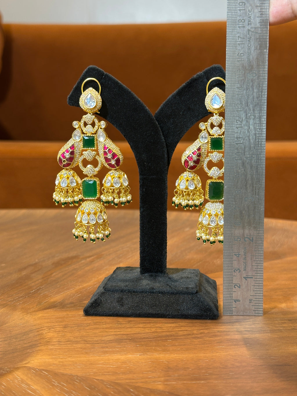 Layla Polki Chandelier Earrings