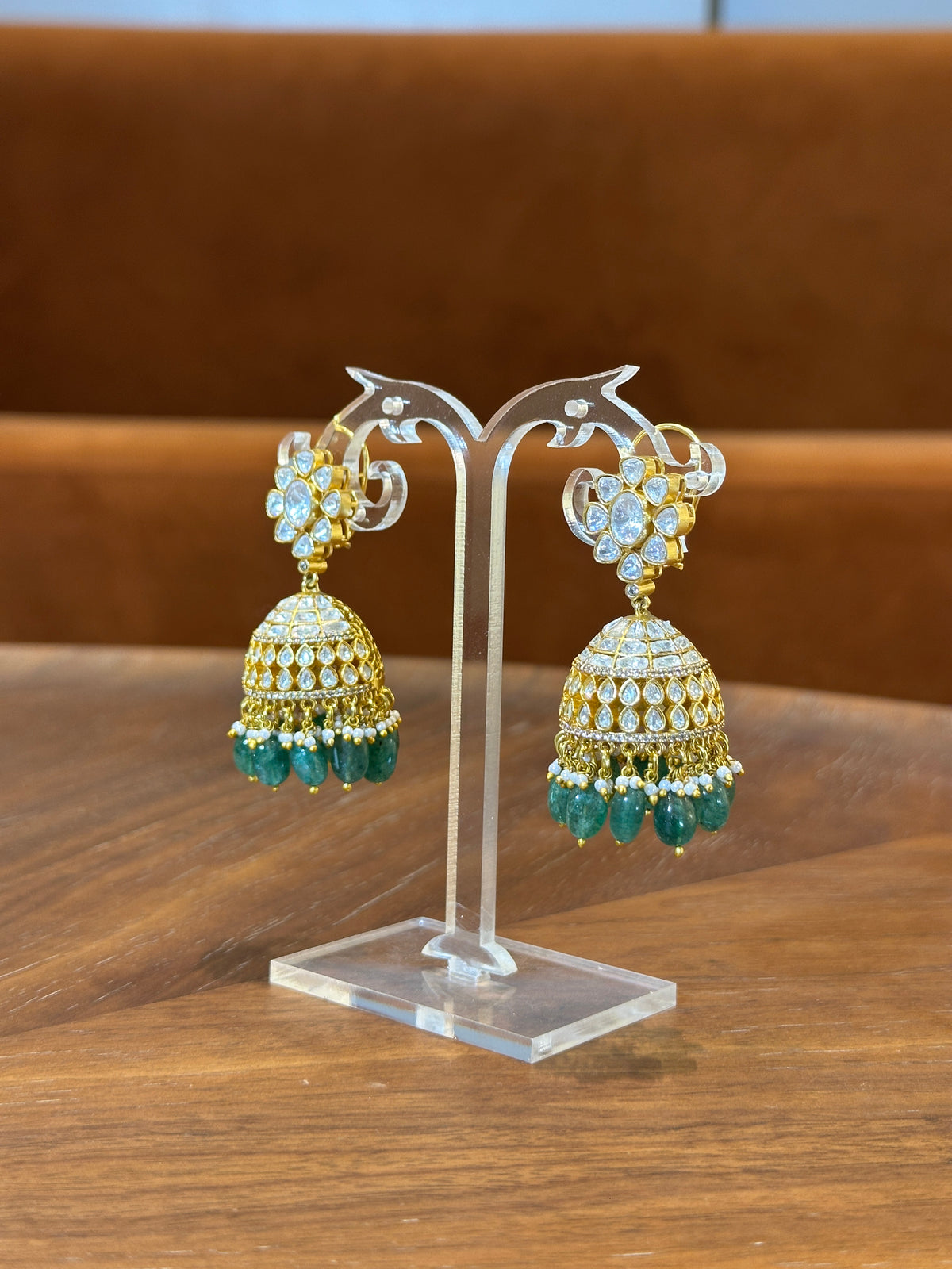 Reva Polki Jhumka Earrings