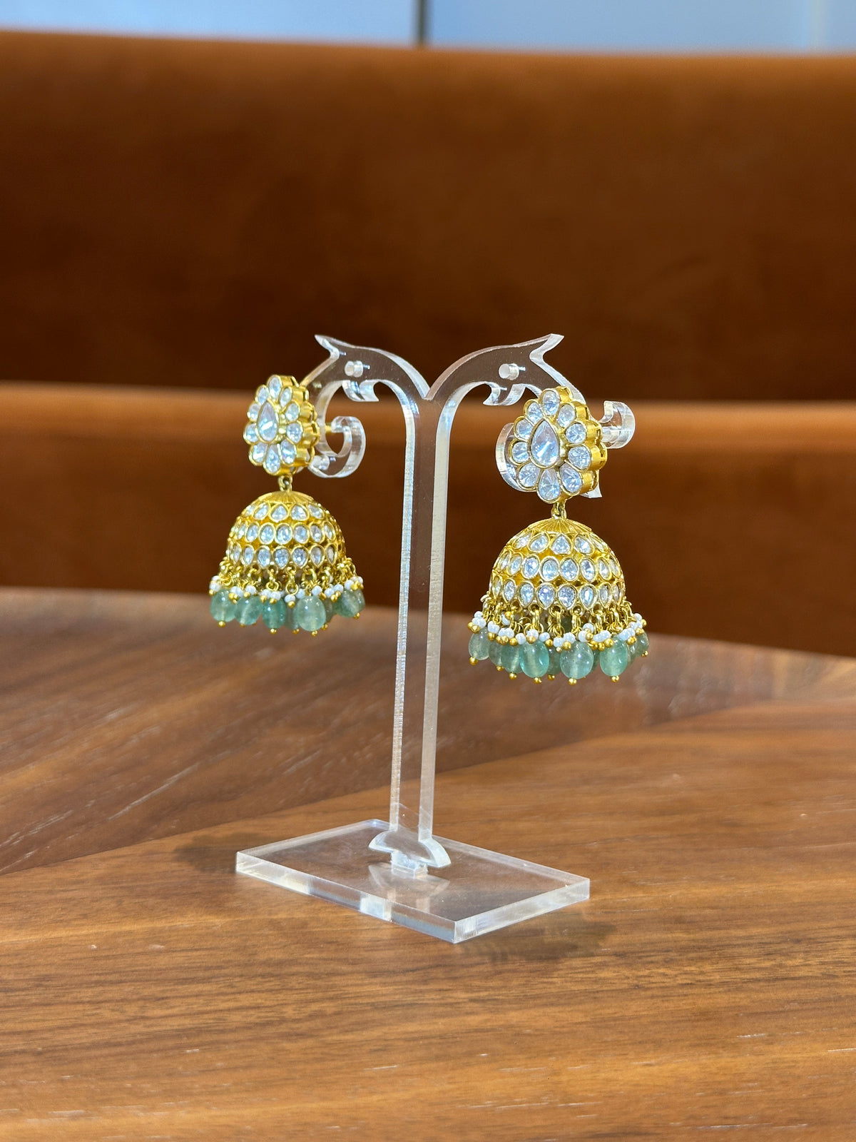 Priya Polki Jhumka Earrings