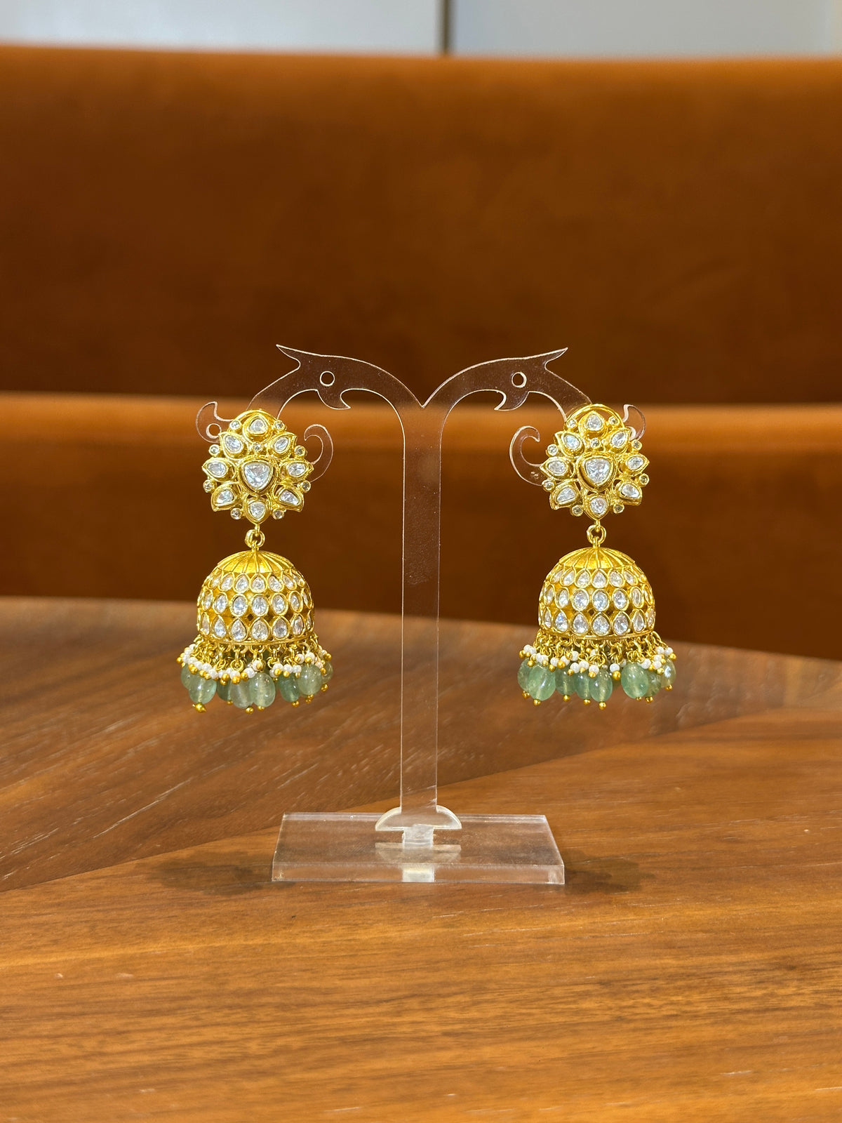 Zara Polki Jhumka Earrings
