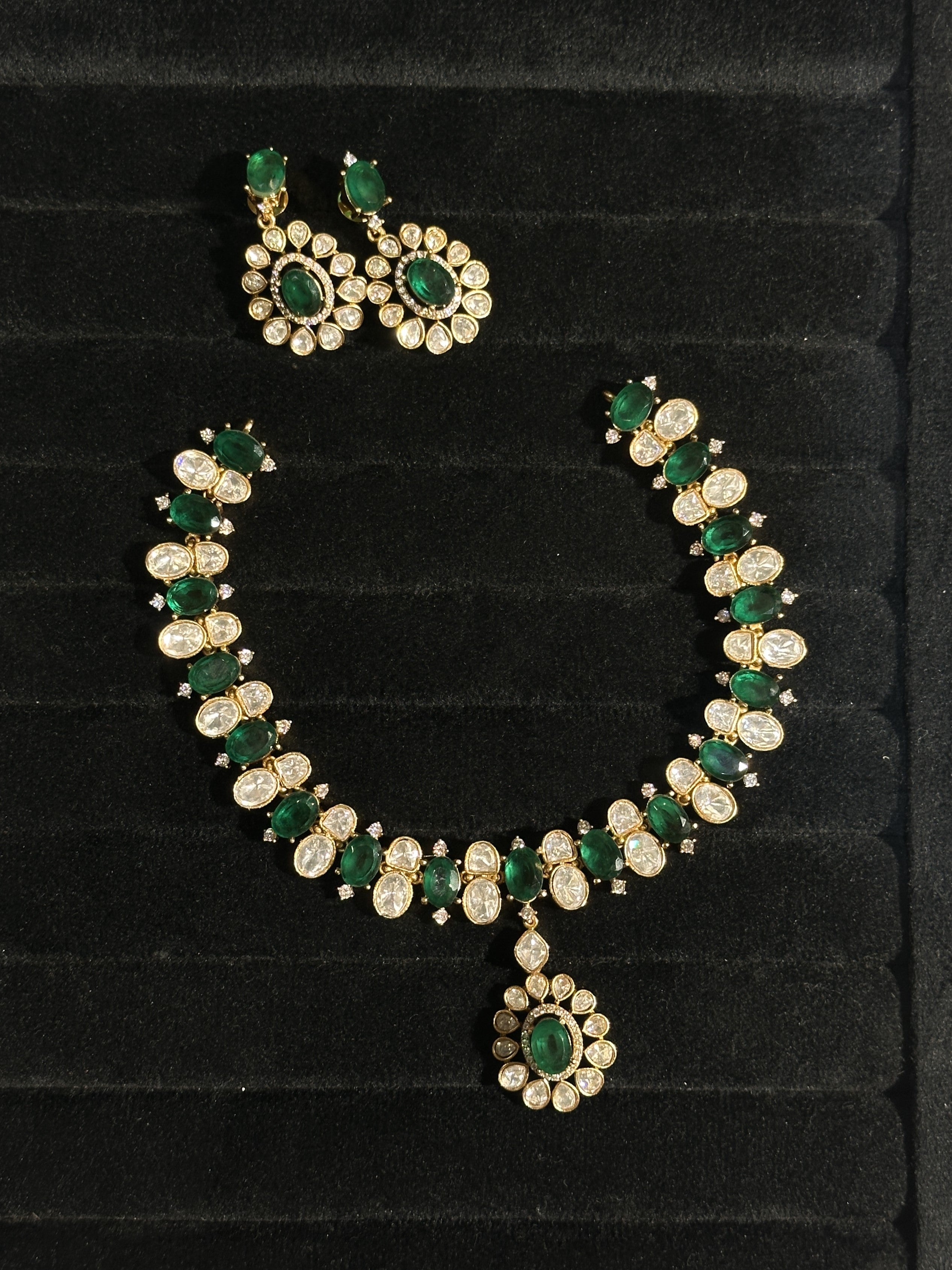 Victorian Polki Necklace Set