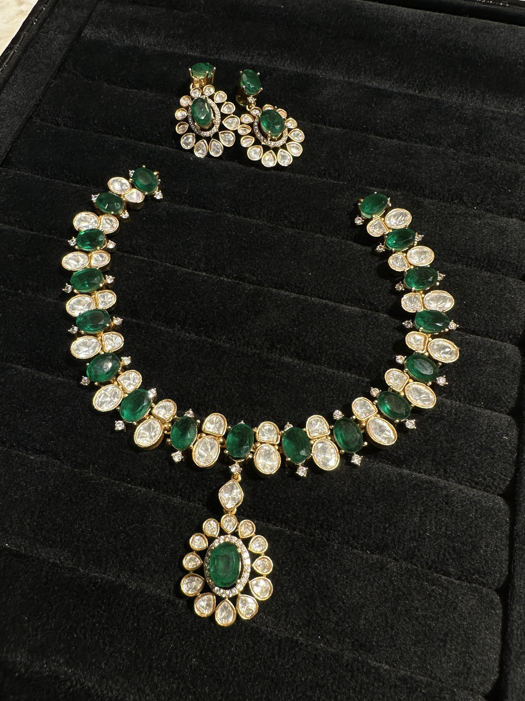 Victorian Polki Necklace Set
