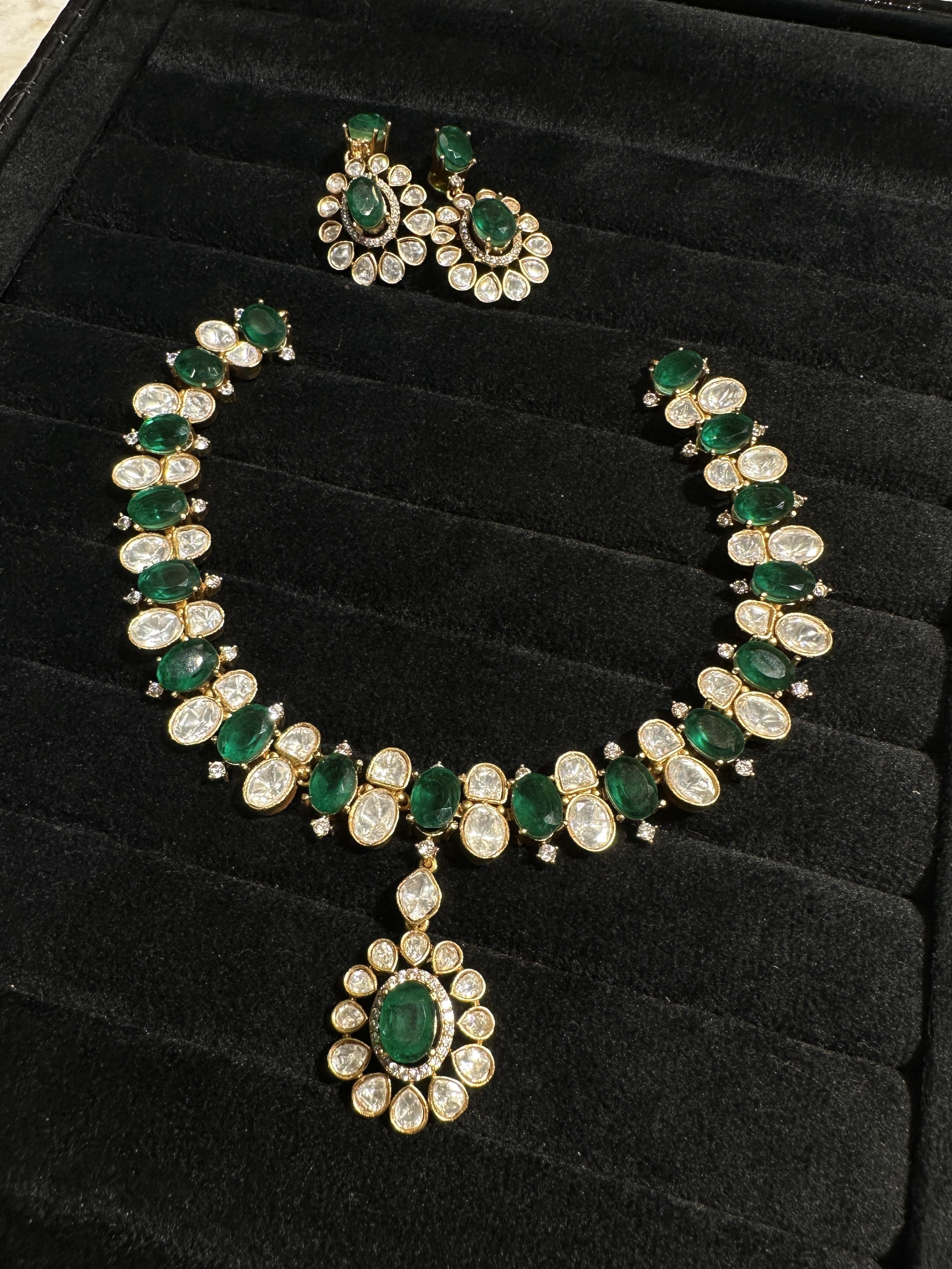 Victorian Polki Necklace Set