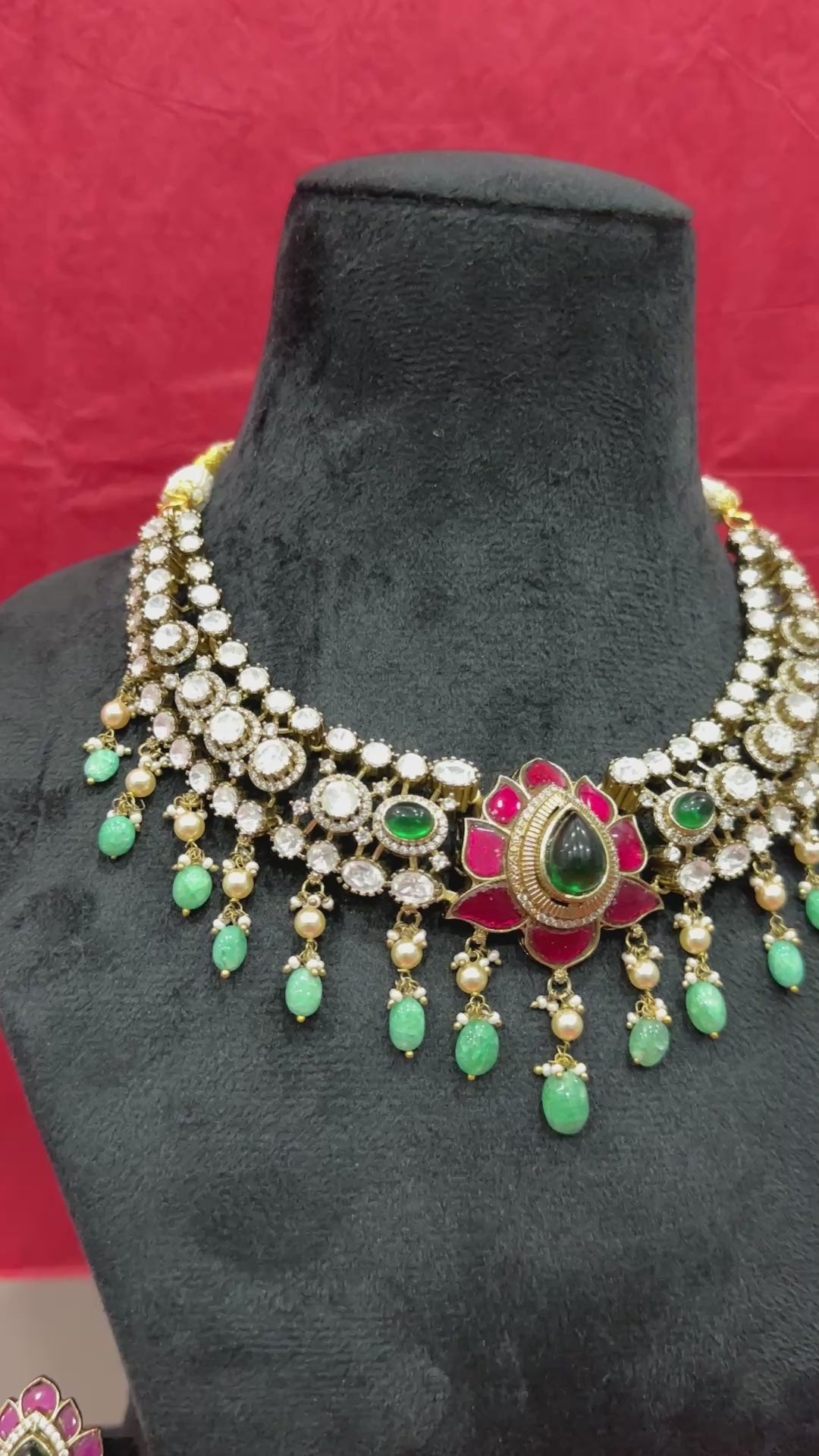 Kamala Lotus Polki Choker Set